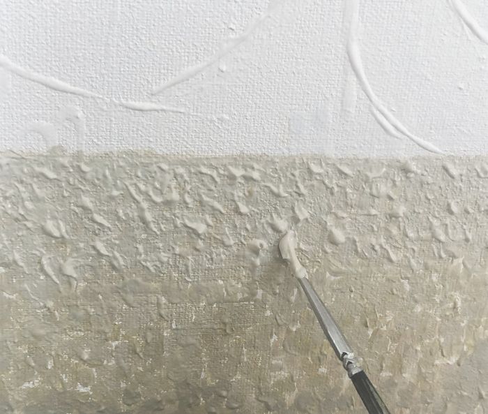 Neutral Toned Art Foreground Close Up Paint