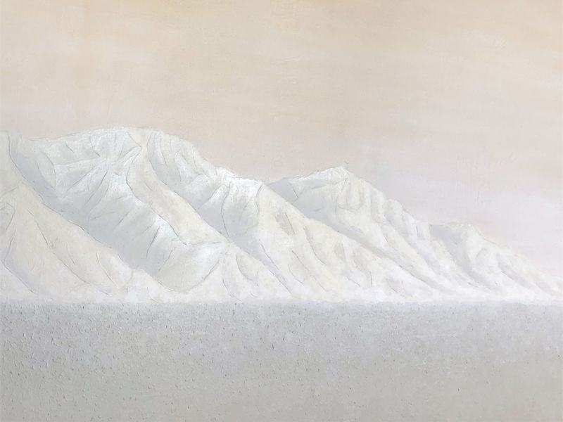 Neutral Toned Art Mountain Highlights