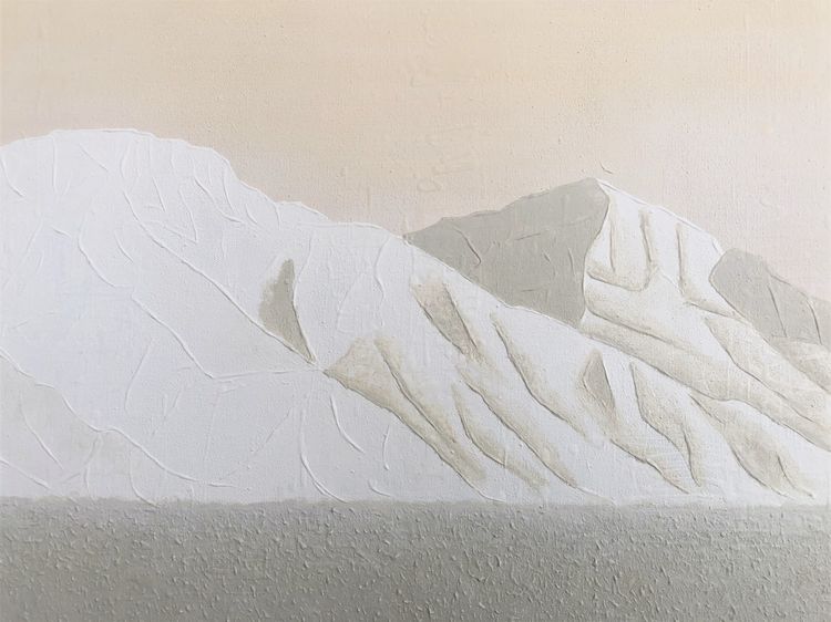 Neutral Toned Art Mountain Shading