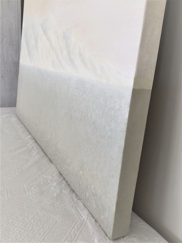 Neutral Toned Art Canvas Side Profile