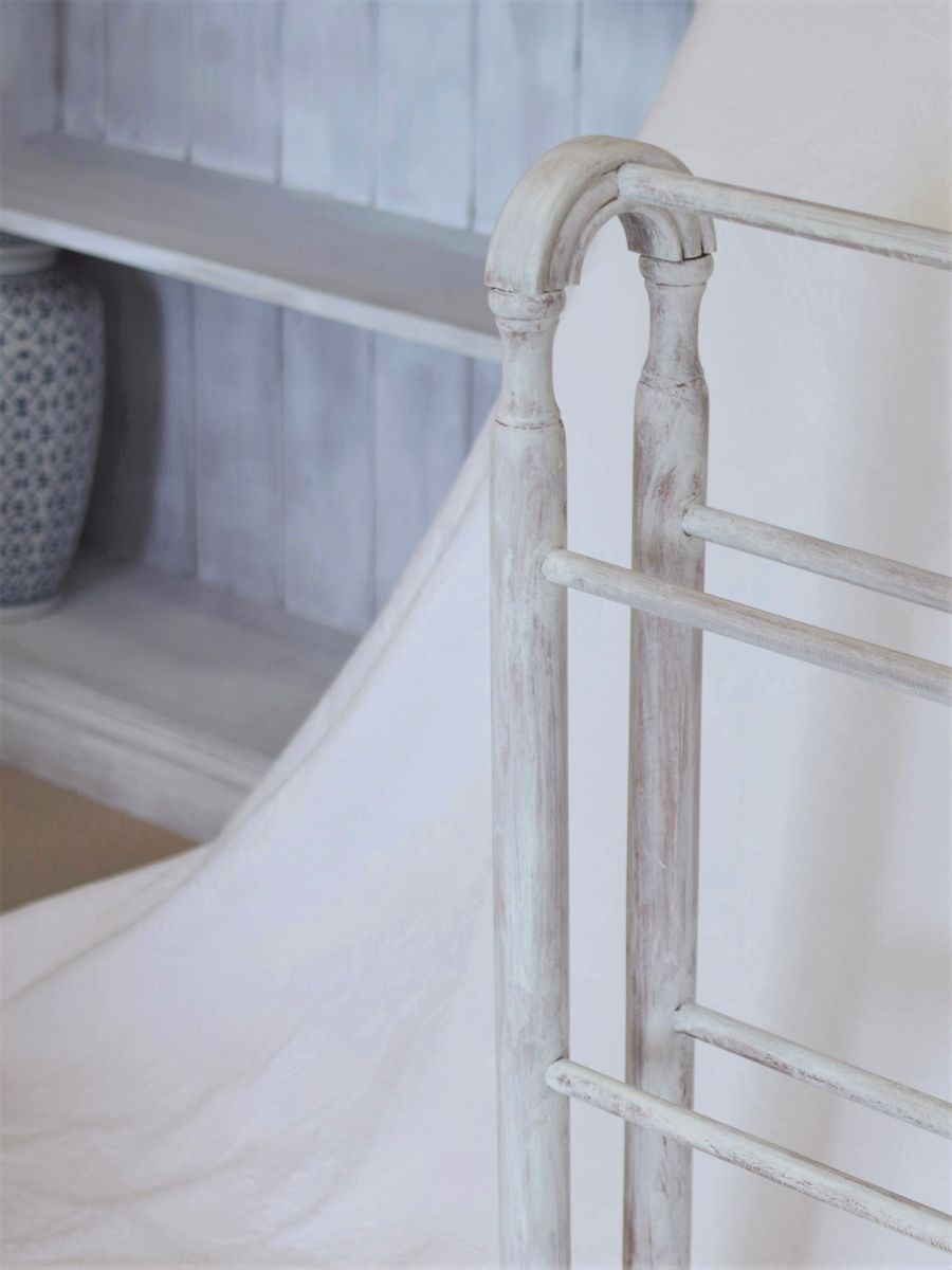 Whitewashed Towel Rail Finished