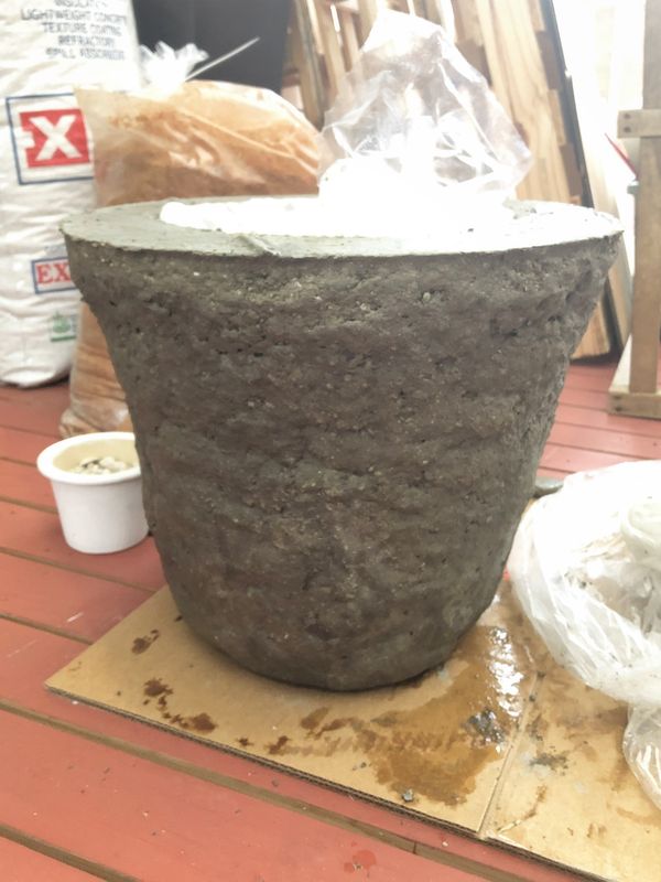 dark unwrapped planter
